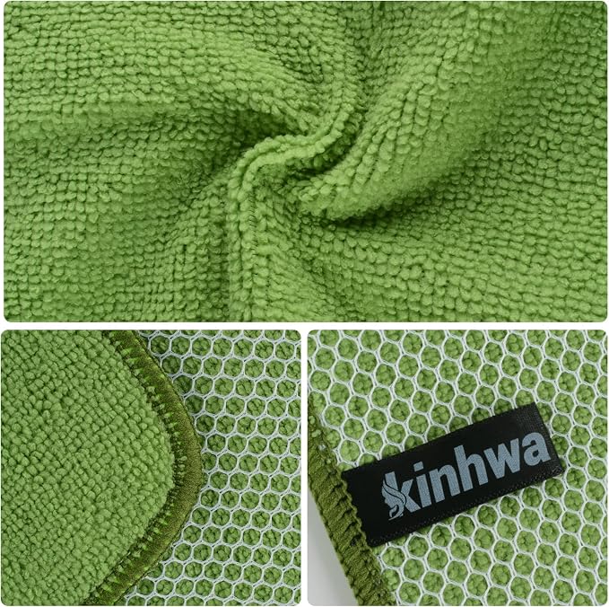 KinHwa Kitchen Washcloths for Dishes Absorbent Microfiber Dish Cloths Quick Dry - Image 7