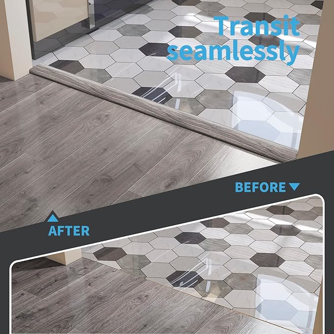 Art3d Self Adhesive Vinyl Floor Transition Strip, Laminate Floor Strip Floor - Image 3