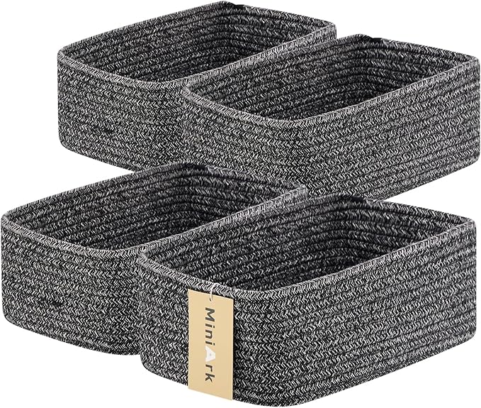 Small Storage Baskets for Organizing | Closet Organizer Bins | Shelf Toy Basket by MiniArkStorageBasketsHome