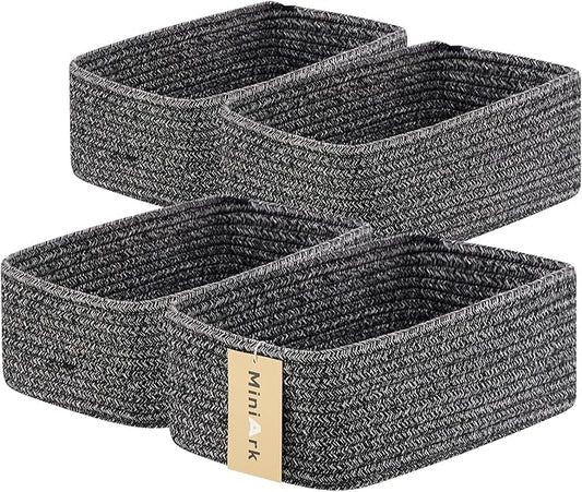 Small Storage Baskets for Organizing | Closet Organizer Bins | Shelf Toy Basket by MiniArkStorageBasketsHome