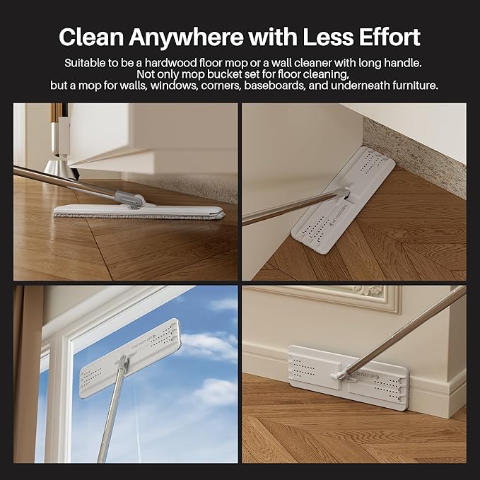 JOYMOOP White Flat Mop & Bucket - Image 4