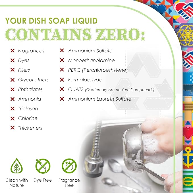 Truly Free Natural Concentrated Dish Detergent Dishwashing Liquid | Plant-Based - Image 7