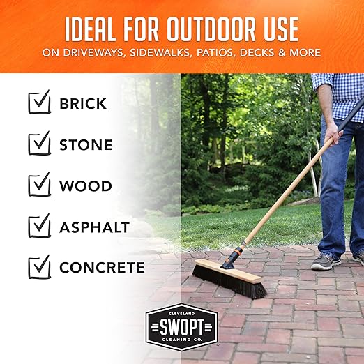 SWOPT 18" Premium Rough Surface Push Broom Head - Image 9