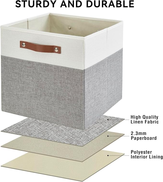Collapsible Fabric Storage Cube Bins - Image 5