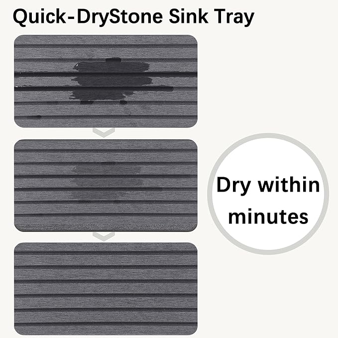 Set of 4 Water Absorbent Diatomite Coasters, Diatomaceous Earth Kitchen Soap - Image 5