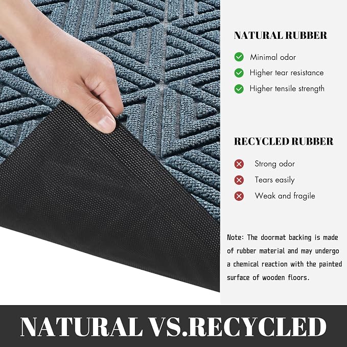 Yimobra Outdoor Mats for Front Door 29.5x17, All-Weather Waterproof Non-Slip - Image 4
