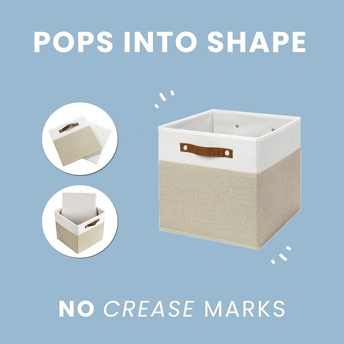 OrganiHaus 12x12 Fabric Storage Bins - Image 6