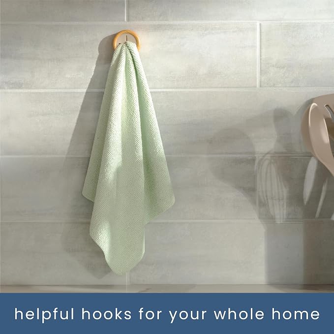 S&T INC. Round Adhesive Push Towel Hooks - Image 6