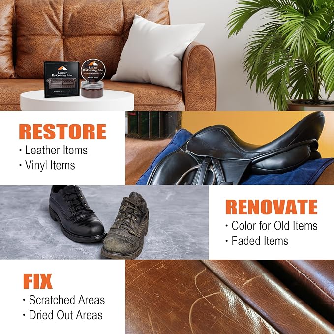Medium Brown Leather Repair Kit - Image 5