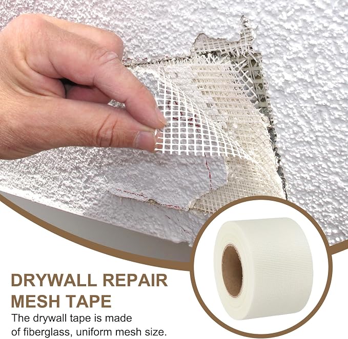 PATIKIL Drywall Repair Mesh Tape, 4 inch x 164 ft Fiberglass Repair Patch - Image 5