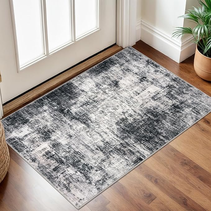 IOHOUZE Small Abstract Area Rug 2x3 Ft Entryway Rugs Washable Door Mat Indoor by iOhouze