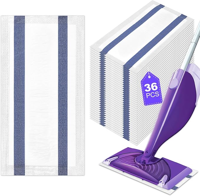 Microfiber Floor Mop Pads 36 Count Compatible by MyKEEPOW