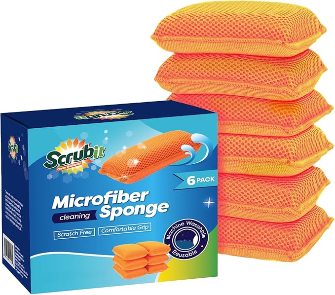 Commercial Miracle Microfiber Kitchen Sponge by Scrub-It by SCRUBIT