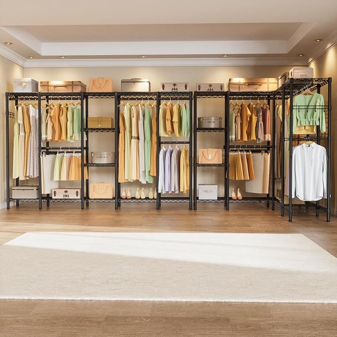 L Shaped Heavy Duty Metal Clothes Rack - Image 3