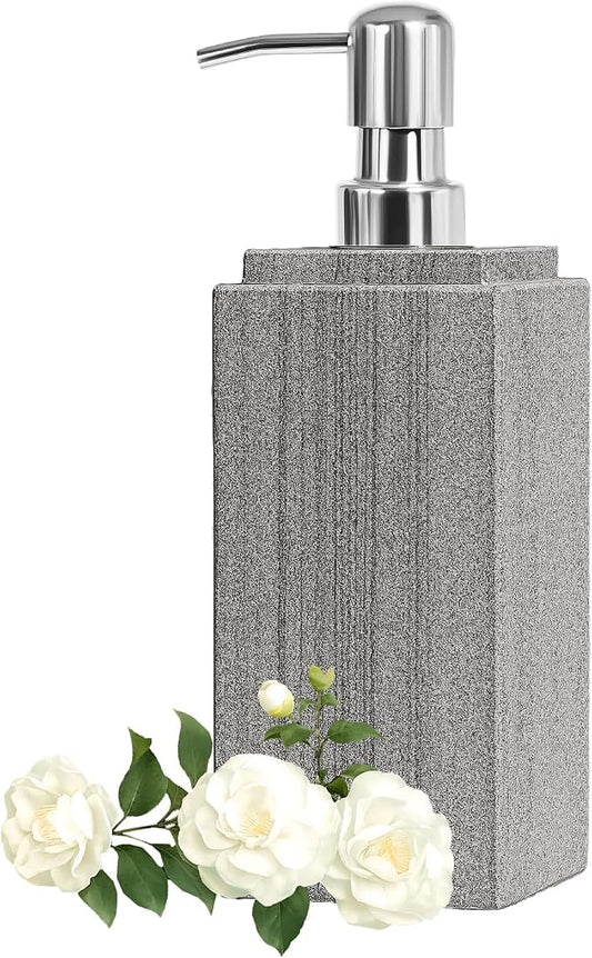 Marble Soap Dispenser for Bathroom, Amaauto Natural Marble Hand Liquid&Lotion by Amaauto