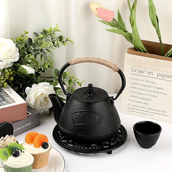 JUXYES 2 PCS Decorative Cast Iron Metal Trivet - Image 7