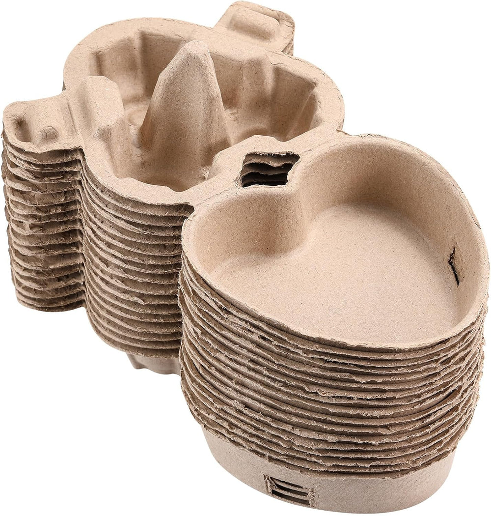 100PCS Valentine Heart Shaped Egg Cartons 3 Count with Label and Jute Rope