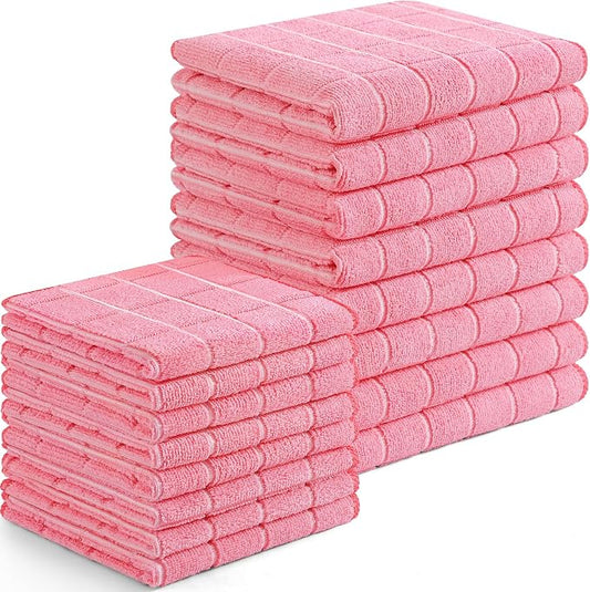 Homaxy Microfiber Kitchen Towels and Dishcloths Set, 16 Pack Soft and Absorbent by Homaxy