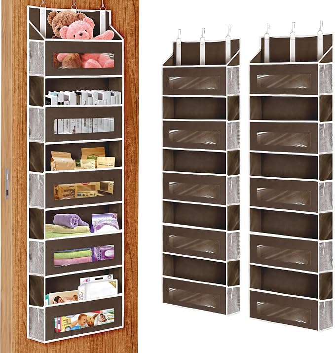 2 Packs 5-Tier Over the Door Storage Organizer by Unknown