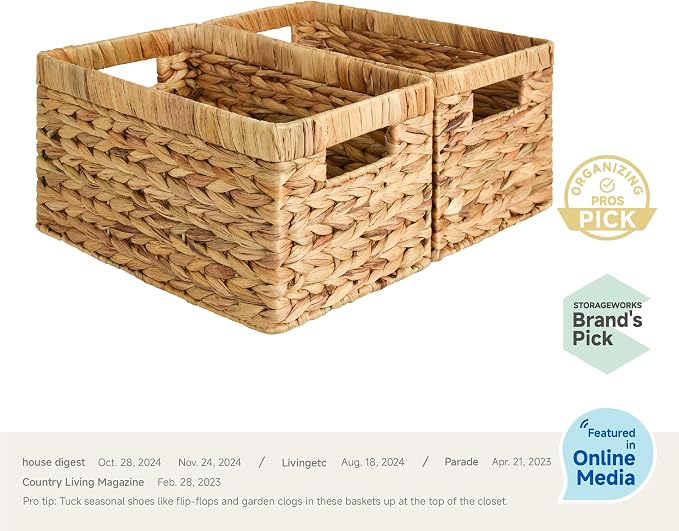 StorageWorks Wicker Basket, Baskets - Image 2