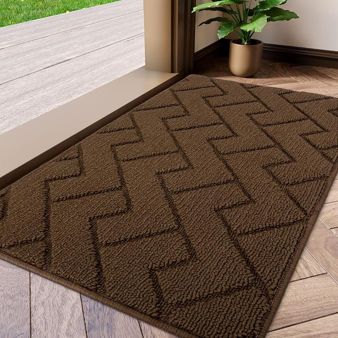hicorfe Indoor Doormat, Front Back Door Mat TPR Backing Non Slip Mats 20"x31.5" by Hicorfe