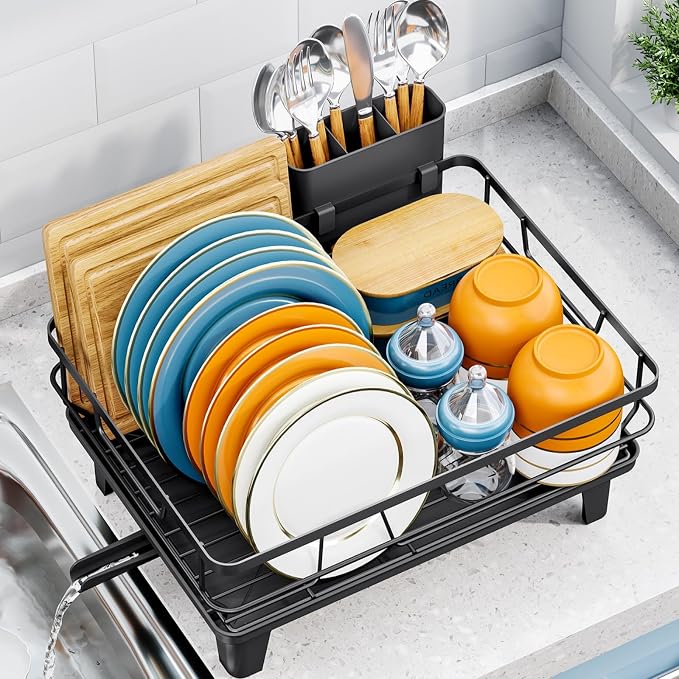 Dish Drying Rack for Kitchen Counter, Space-Saving Dish Rack, Sink Kitchen by Urackify
