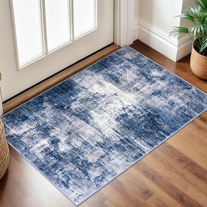 IOHOUZE Small Abstract Area Rug 2x3 Ft Entryway Rugs Washable Door Mat Indoor by iOhouze
