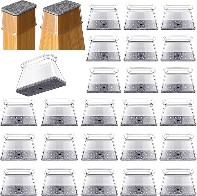 32 Pcs Rectangle Chair Leg Floor Protectors by OASMU