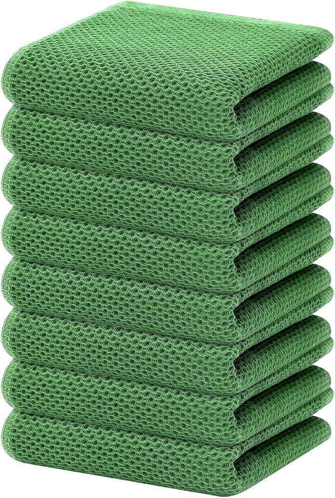 Homaxy 100% Cotton Waffle Weave Kitchen Dish Towels, Ultra Soft Absorbent Quick by Homaxy
