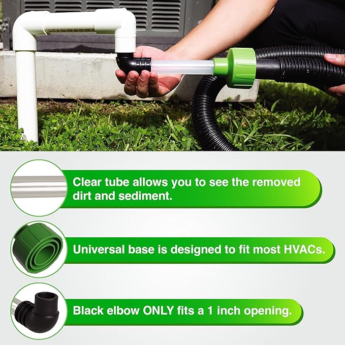 AC Drain Line Cleaner Adapter Evacuates & Unclog AC Drain Line - Image 2