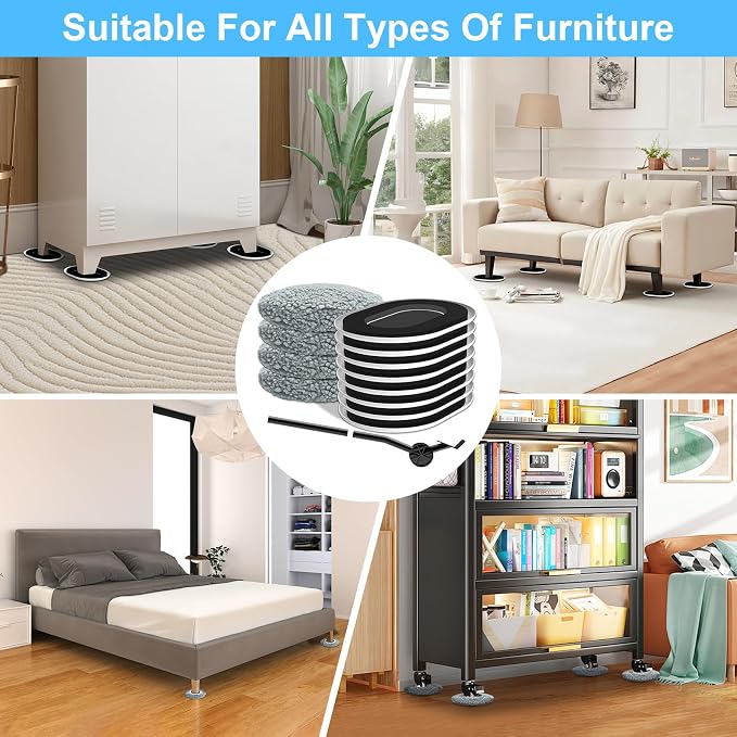 Furniture Sliders for Hardwood Floors: Multi-Surface 3-in-1 Furniture Movers - Image 7