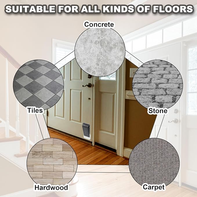 PATIKIL Rubber Door Stoppers for Bottom of Door, Door Wedge Stopper - Image 5