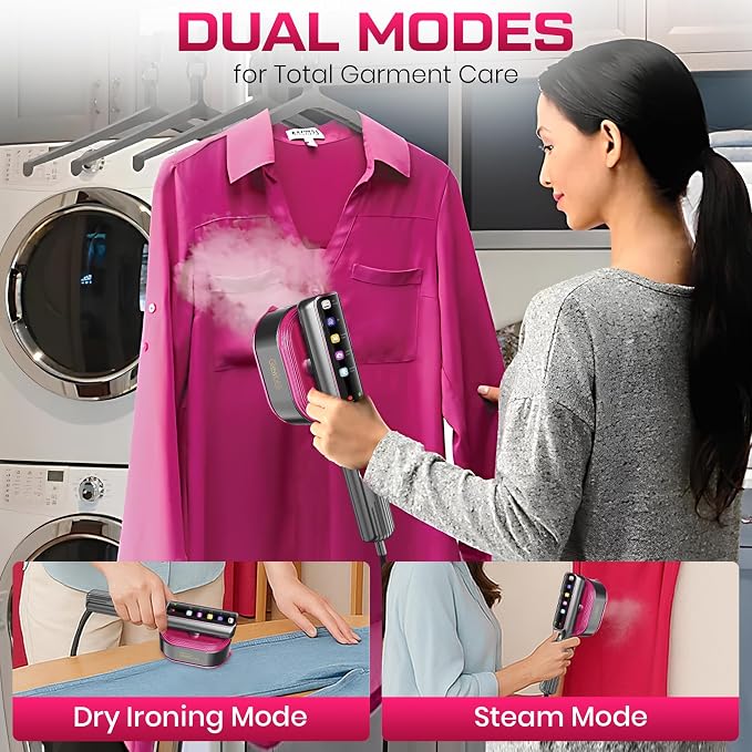 Portable Clothes Steamer, 1200W Touch Screen Handheld Steamer - Image 9