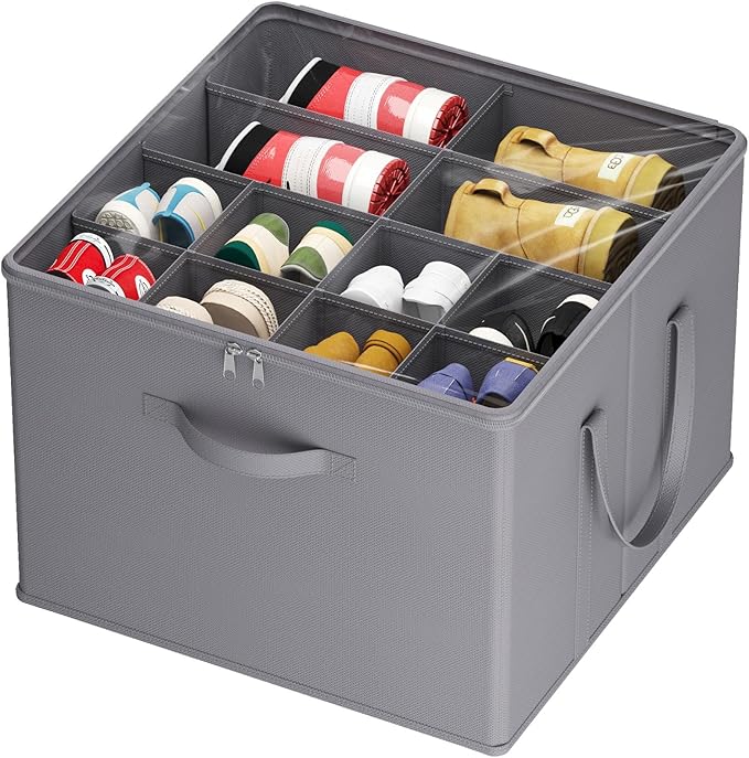 Lifewit Shoe Storage Organizer for Closet Fits 12-16 Pairs, Fabric Large Shoe by Lifewit
