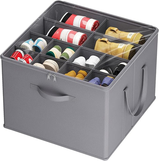 Lifewit Shoe Storage Organizer for Closet Fits 12-16 Pairs, Fabric Large Shoe by Lifewit