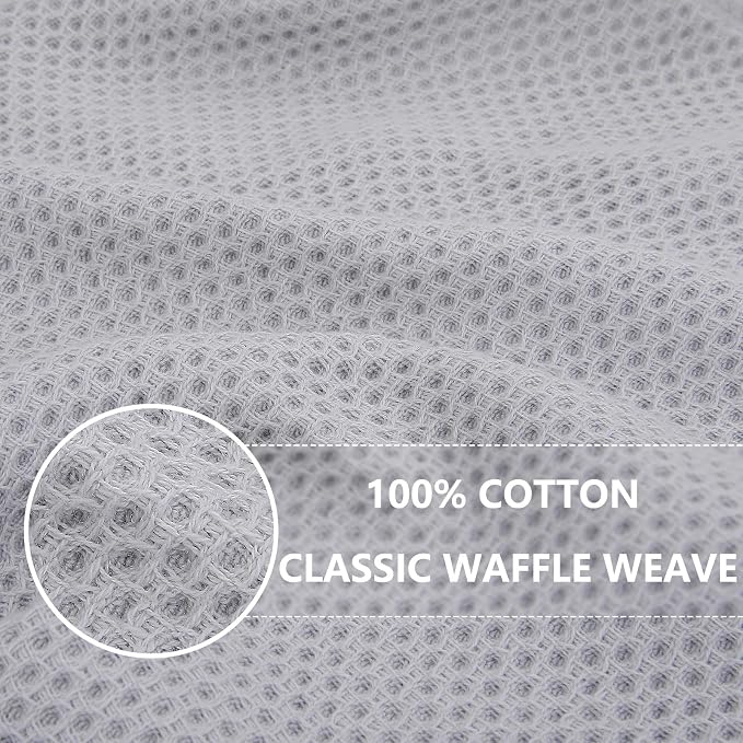 Homaxy 100% Cotton Waffle Weave Kitchen Dish Towels, Ultra Soft Absorbent Quick - Image 2