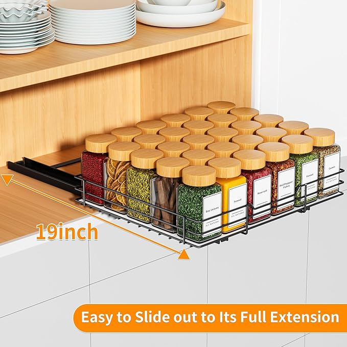 RCHYFEED Pull Out Spice Rack Organizer - Image 4