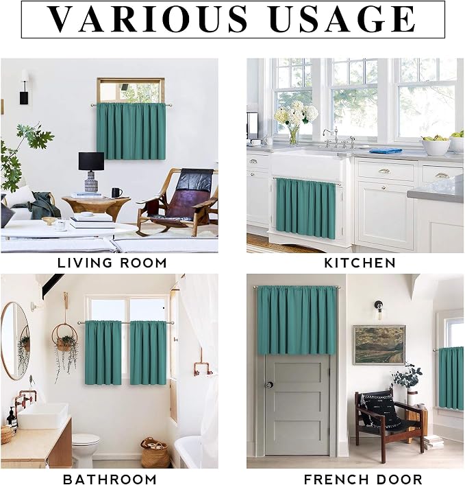 RYB HOME Kitchen Curtains Blackout - Image 7