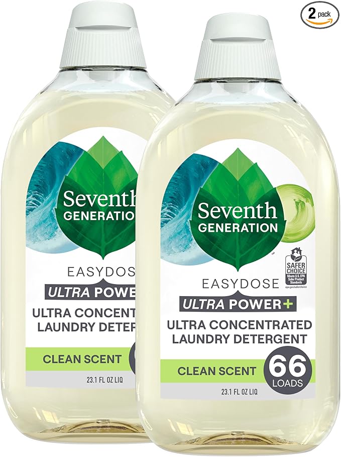 Seventh Generation Laundry Detergent Ultra Concentrated Clean Scent oz 2 Pack by SeventhGeneration