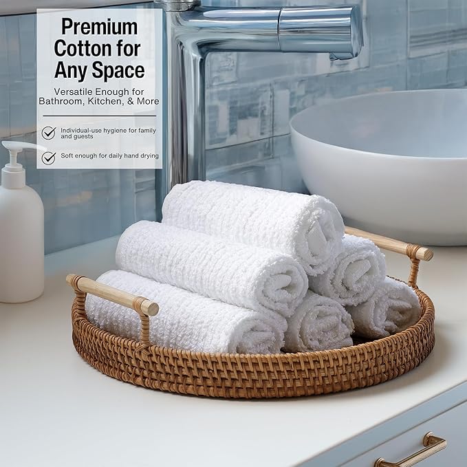 Bar Mop Cleaning Kitchen Dish Cloth Towels 12" x 12", 100% Cotton, Machine - Image 6