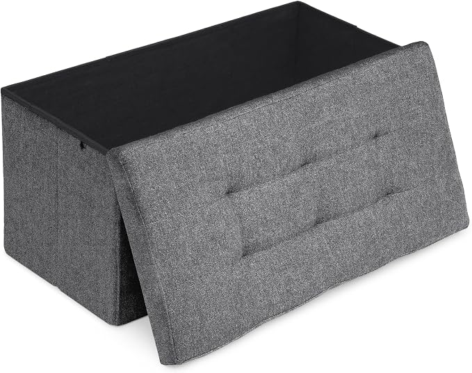 Athena Collection 30" Storage Ottoman Bench Folding Bench by AthenaCollectionFurniture