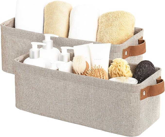 StorageWorks Narrow Storage Bins, Small Basket by StorageWorks