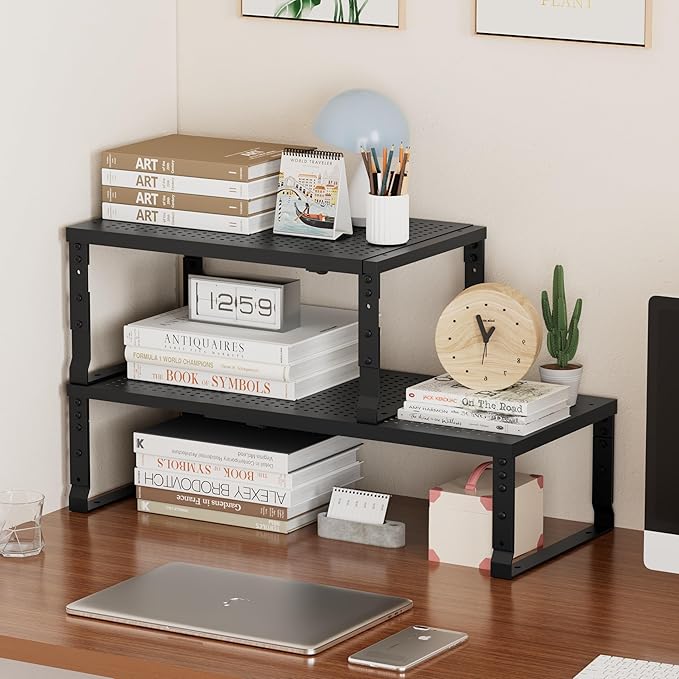 Metal Stackable Expandable Storage Shelf - Image 2