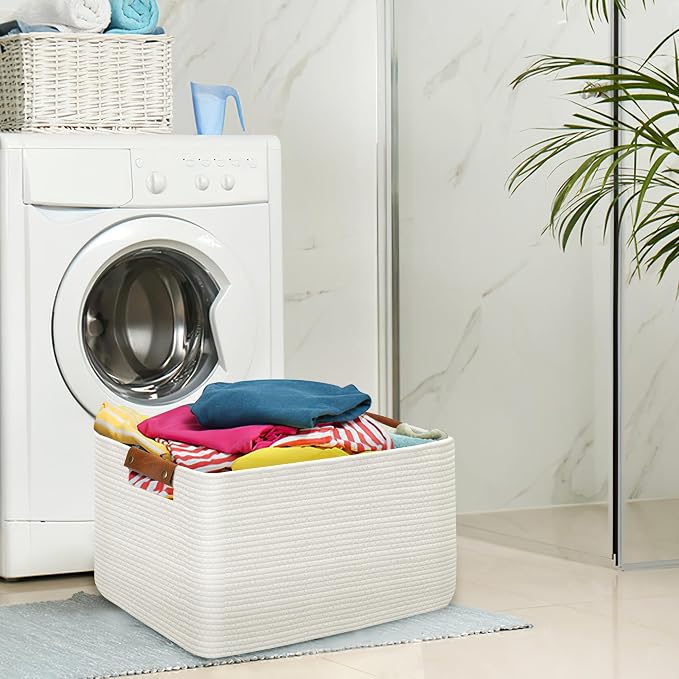Large Collapsible Laundry Basket, Clothes Hamper - Image 6