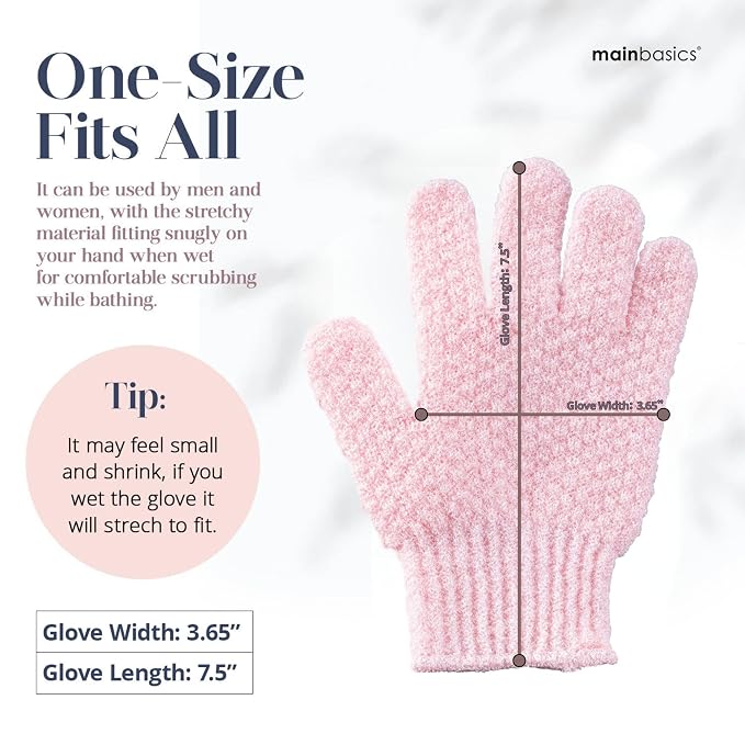 MainBasics Deep Cleansing Exfoliating Bath Gloves - Image 4