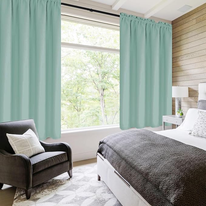 DWCN Blackout Curtains for Living Room Thermal Insulated, Energy Saving & Noise - Image 2