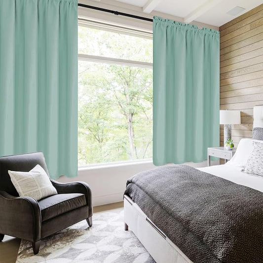 DWCN Blackout Curtains for Living Room Thermal Insulated, Energy Saving & Noise - Image 2