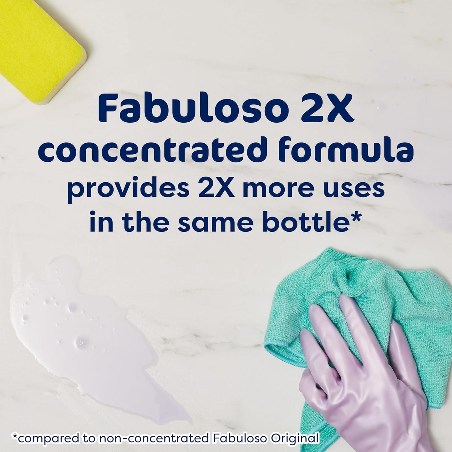 Fabuloso 2X All-Purpose Cleaner, Lavender Scent, 56 fl oz | No Rinse Floor Cleaner, Long-Lasting Freshness, Multi-Purpose Cleaner, Concentrated Formula, Everyday Cleaning, No Residue