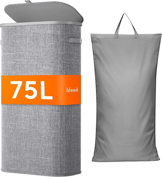 Lifewit 75L Slim Laundry Basket by Lifewit