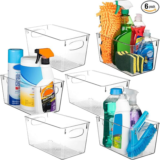 ClearSpace Clear Plastic Storage Bins – Perfect Kitchen Organization and by ClearSpace